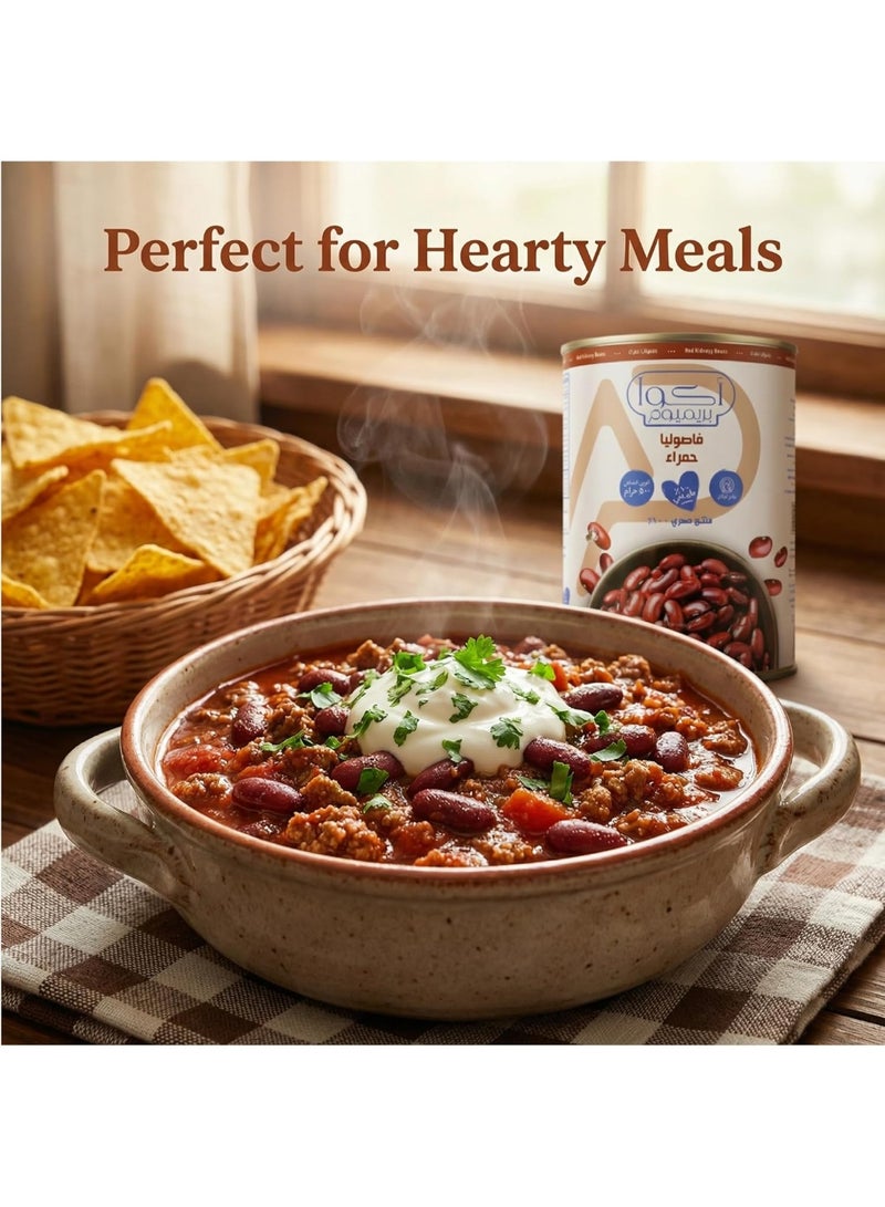 Aqua Premium Red Kidney Beans 400g – Premium Canned Beans, Rich in Protein & Fiber, Ready-to-Eat - Image 4